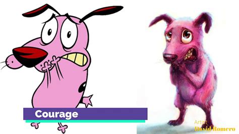 Courage The Cowardly Dog Characters In Real Life Art Haloween Edition