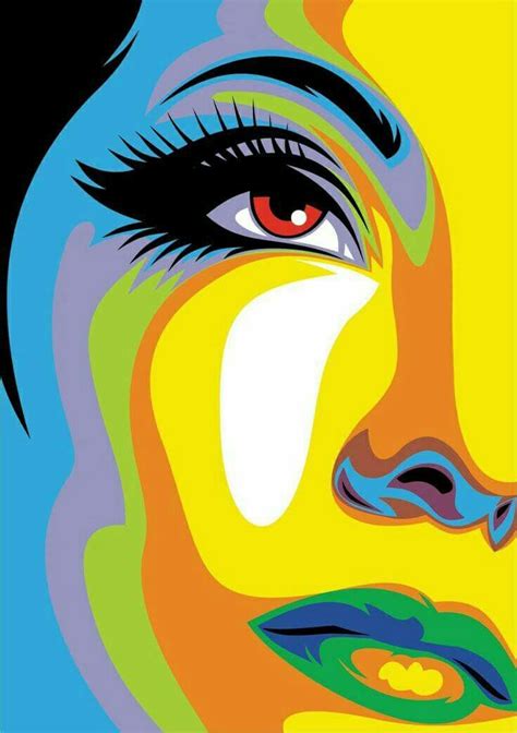 Pin By Elizabeth Lessa H On Colored Faces Pop Art Drawing Pop Art