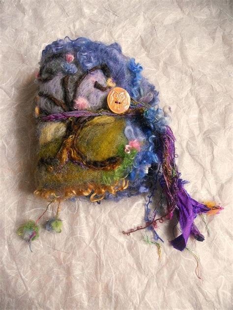 Rustic Journal Fantasy Felted Wool Art Book By