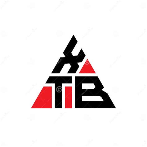 Xtb Triangle Letter Logo Design With Triangle Shape Xtb Triangle Logo
