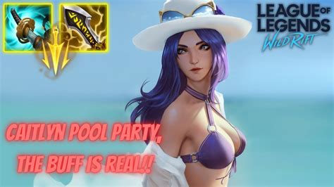 Caitlyn Pool Party Give Me Real Buff Youtube