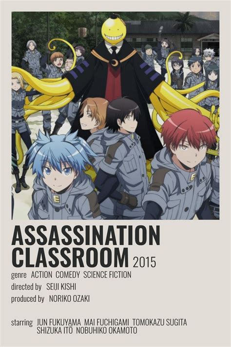 Assassination Classroom Minimalist Poster In 2021 Anime Canvas Anime