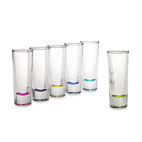 Libbey Troyano Color 2 Ounce Shot Glasses Set Of 6 Bed Bath And Beyond