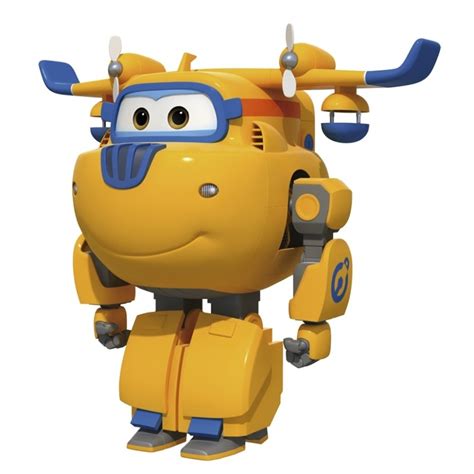 Super Wings Transforming Construction Donnie Toy Figure 5 Scale