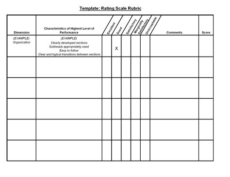 Blank Rubrics To Fill In Rubric Template Download Now Doc Rubric Images And Photos Finder