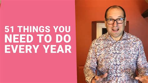 51 Things You Need To Do Every Year Even With A Simple Business Youtube