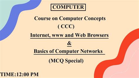 internet web browsers basics of computer networks mcq by computer baba 12 00 pm