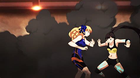 Safebooru 2girls Animated Animated  Black Hair Blonde Hair Fatestay Night Fate Series