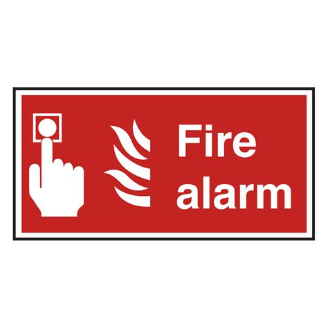 Fire Alarm With Symbol Notice