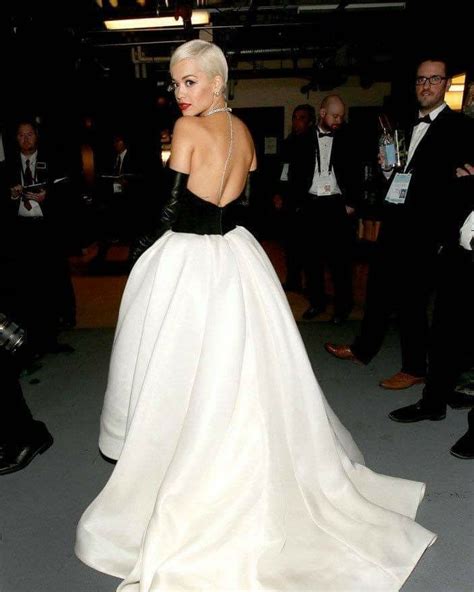 Pin By Keith Knowles On Rita Ora In 2020 Black And White Gown