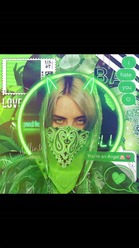 Who s billie eilish the fader>. Billie Eilish Aesthetics Green Wallpapers - Wallpaper Cave