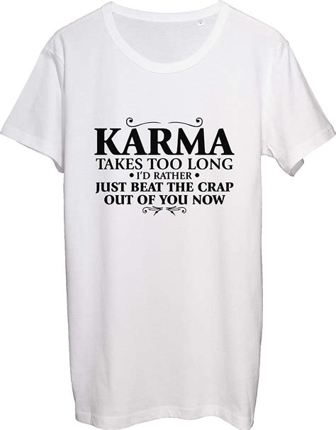 Karma Takes Too Long T Shirt Pour Homme Amazonfr Vêtements Et
