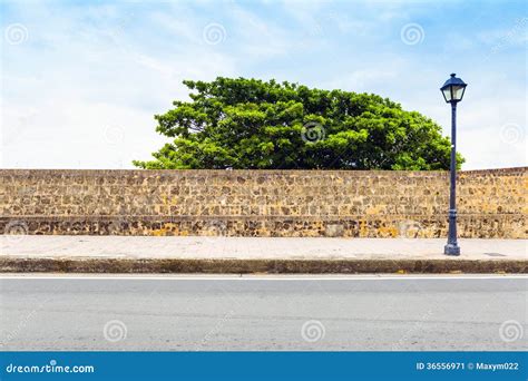 Side View On Street With Sidewalk Stock Image Image 36556971