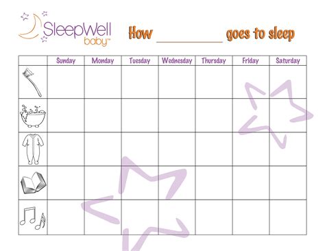 Free Printable Bedtime Routine Charts With Pictures