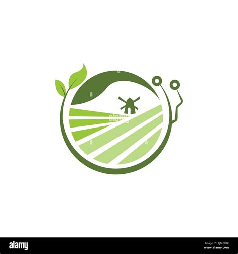 Moderne Bauerntechnik Logo Design Inspiration Technologie