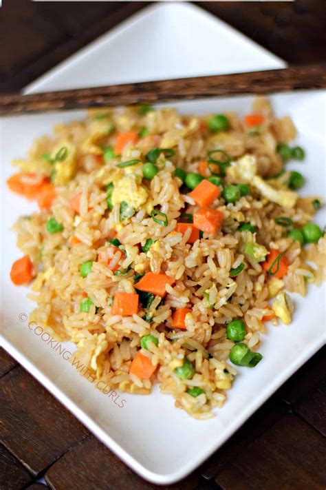 Fried Rice Cooking With Curls