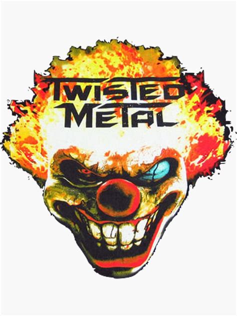 Twisted Metal Sweet Tooth Sticker By Thecartoonguy95 Redbubble