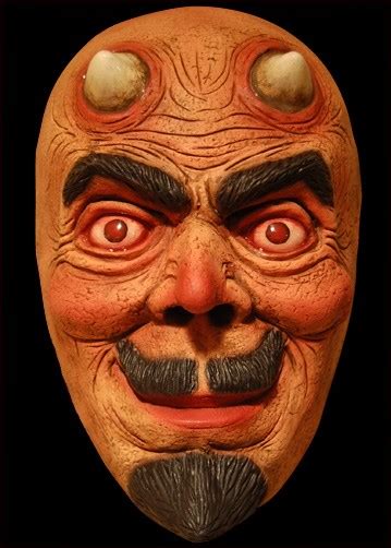 Old Devil Face Halloween Mask