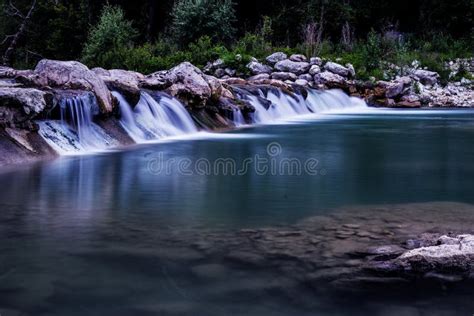 Blue River Waterfalls Stock Photo Image Of Long Fantasy 93310516