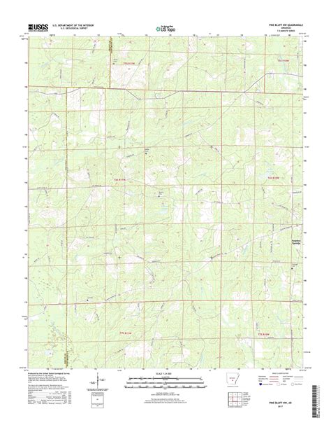 Mytopo Pine Bluff Nw Arkansas Usgs Quad Topo Map