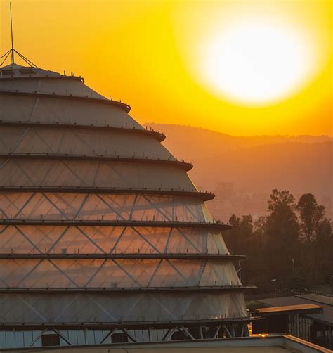 Hd Wallpaper Rwanda Kigali 64waves Sunset City Landscape Sky