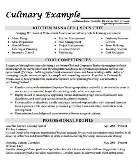 cook resume templates    premium templates
