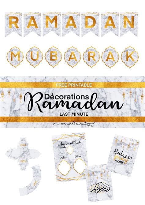 Décorations De Ramadan à Imprimer Manuellement Ramadan Decoration
