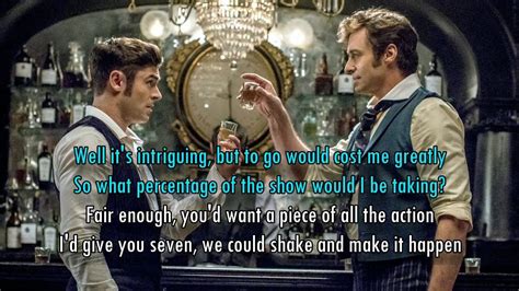 Hugh Jackman Zac Efron The Other Side Lyrics From The Greatest
