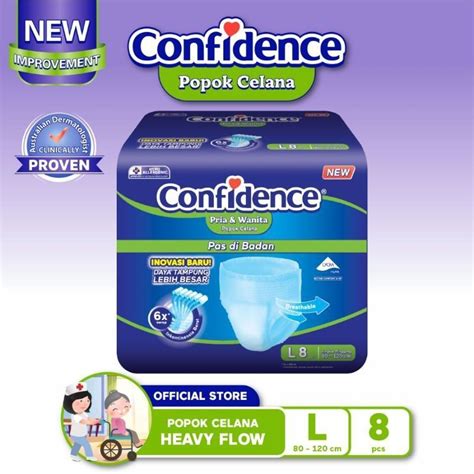 Confidence Diaper Pants Heavy Flow L 8 S Adult Diapers Parents
