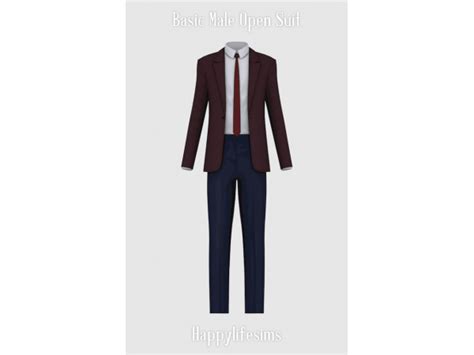 Lonelyboy Ts4 Basic Male Open Suit The Sims 4 Download