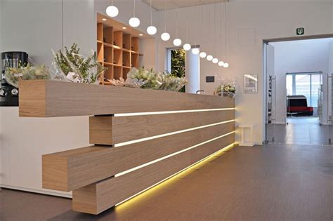 Office Reception Contemporary Classic Reception Counters With Led