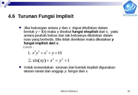 Contoh Soal Turunan Implisit Ujian