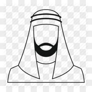 Kuwait Man Vector Arab Man Vector Outline Free Transparent PNG