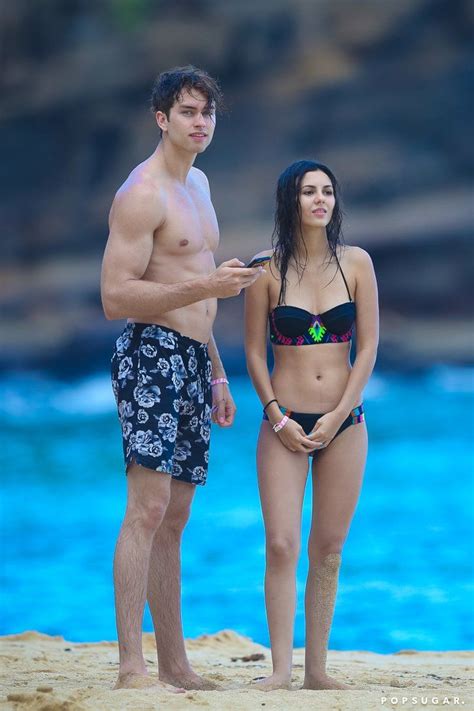 Victoria Justice Bares Her Bikini Body And Shows Beach Pda With Her