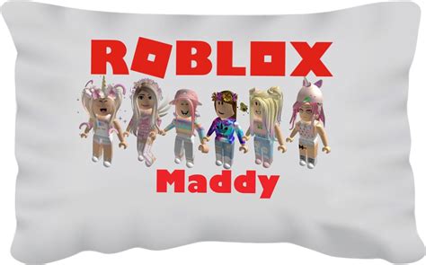 Roblox Ts Roblox Girls Personalized Pillow Cases Roblox Etsy