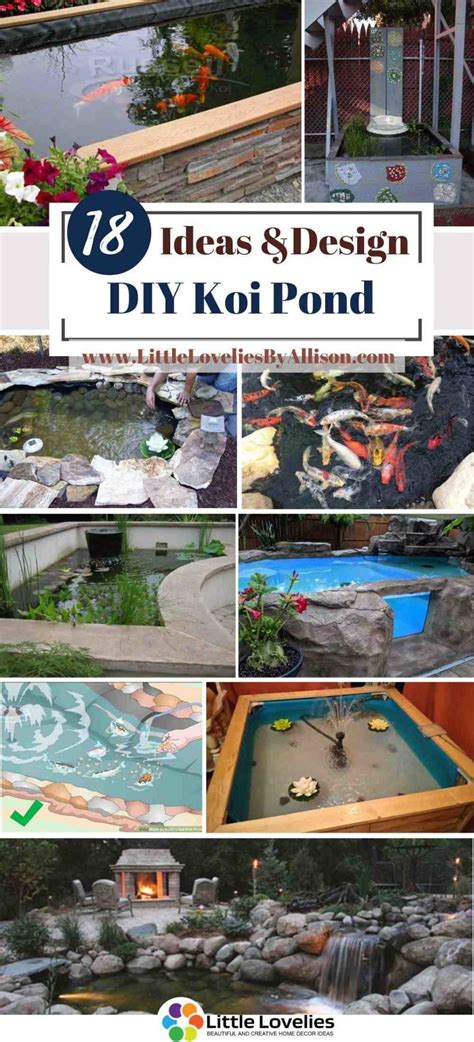 Beautiful and easy backyard koi pond idea [from: 18 DIY Koi Pond Projects You Can Build Easily