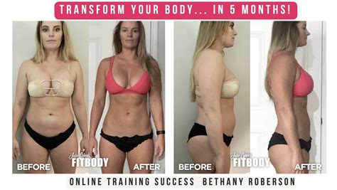 5 month body transformation bethany roberson julie lohre
