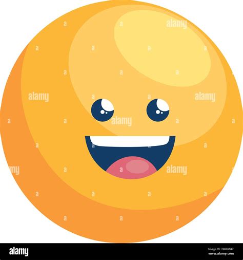 Happy Emoji Comic Stock Vector Image And Art Alamy