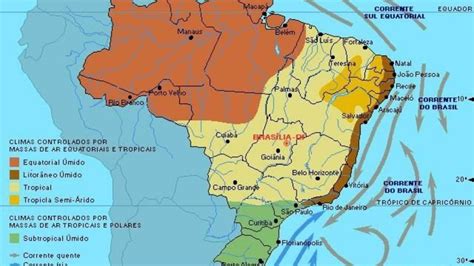 Mapa Dos Climas Do Brasil Escola Educa O