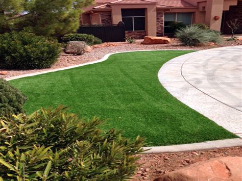 Plastic Grass Sterling Heights Michigan Lawns Front Yard Landscaping