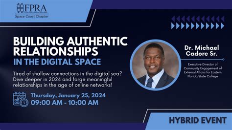 Building Authentic Relationships In The Digital Space Space Coast Fpra