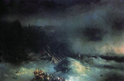 Tempest Shipwreck Of The Foreign Ship Ivan Aivazovsky