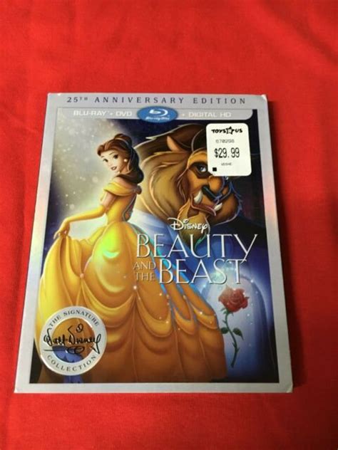 Beauty And The Beast Blu Raydvd 2016 2 Disc Set 25th Anniversary