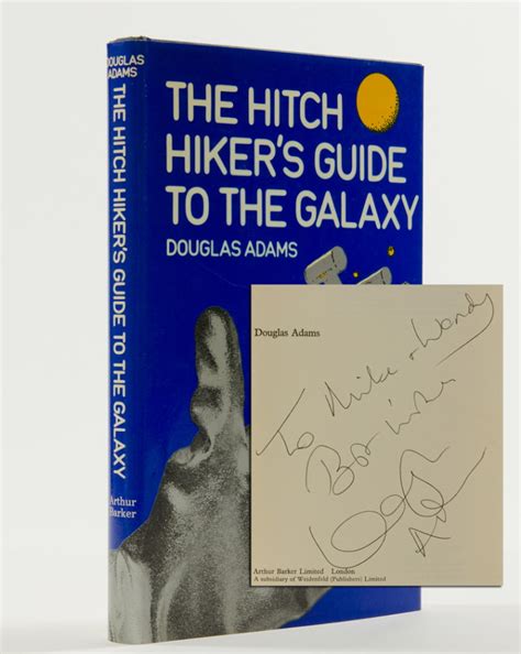 Hitchhiker's guide opens in the west country of england, which is pretty much normal, everywheresville uk. The Hitchhiker's Guide to the Galaxy Inscribed First Edition | Douglas Adams | First edition