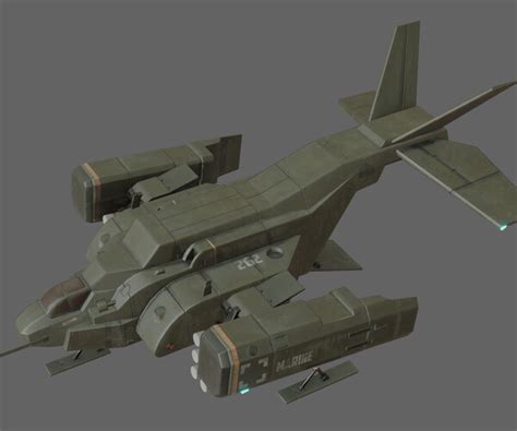 Artstation Dropship Game Assets