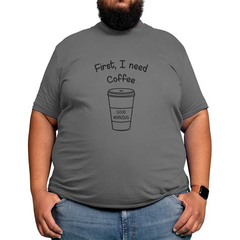First I Need Coffee Mens T Shirt Regular Quirkitups Artist Shop