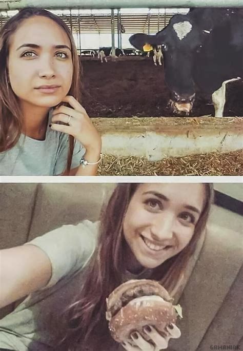 Fille Et Vache Avant Et Après