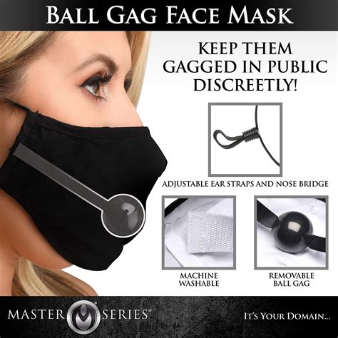 under cover ball gag face mask the bdsm toy shop