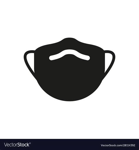 Medical Mask Icon Simple Royalty Free Vector Image