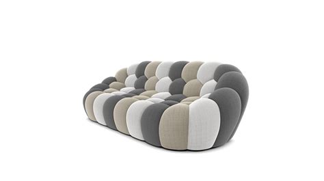Bubble curved 4 seat sofa and two ottomans from roche bobois (france) sofa dimensions: BUBBLE LARGE 3-SEAT SOFA - Roche Bobois